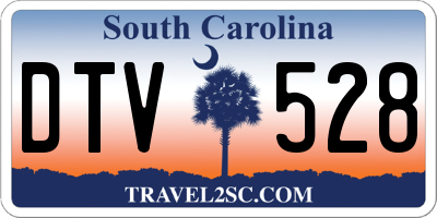 SC license plate DTV528