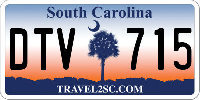 SC license plate DTV715