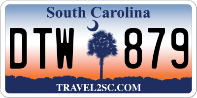 SC license plate DTW879