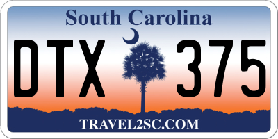 SC license plate DTX375