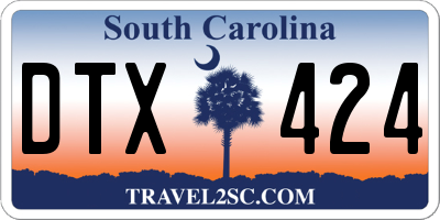 SC license plate DTX424