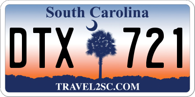 SC license plate DTX721