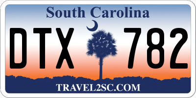 SC license plate DTX782