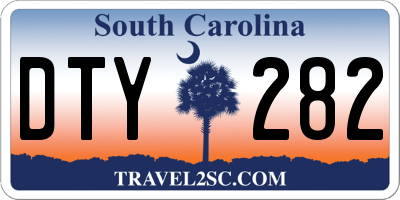 SC license plate DTY282