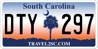 SC license plate DTY297