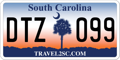 SC license plate DTZ099