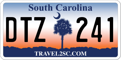 SC license plate DTZ241