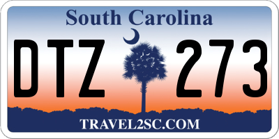 SC license plate DTZ273
