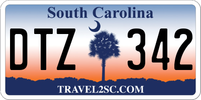 SC license plate DTZ342