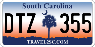 SC license plate DTZ355