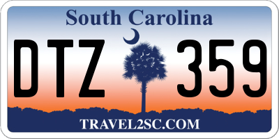 SC license plate DTZ359