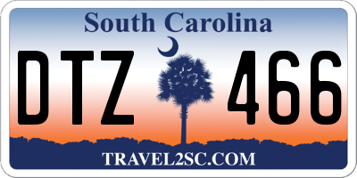 SC license plate DTZ466