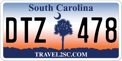 SC license plate DTZ478