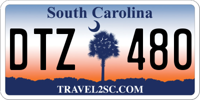 SC license plate DTZ480