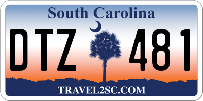 SC license plate DTZ481