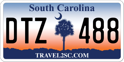 SC license plate DTZ488