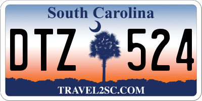 SC license plate DTZ524