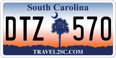 SC license plate DTZ570