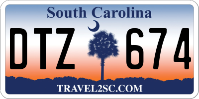 SC license plate DTZ674