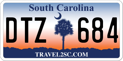 SC license plate DTZ684