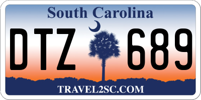 SC license plate DTZ689