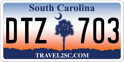 SC license plate DTZ703