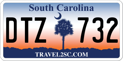 SC license plate DTZ732