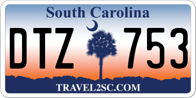 SC license plate DTZ753