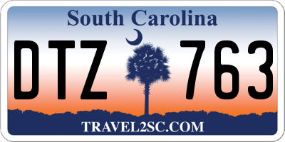 SC license plate DTZ763