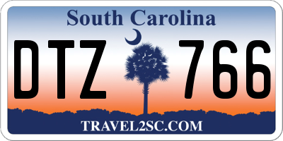 SC license plate DTZ766