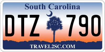 SC license plate DTZ790