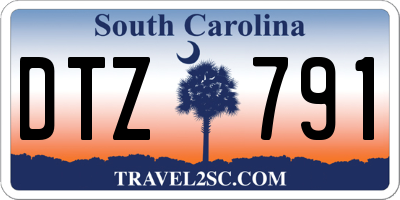 SC license plate DTZ791
