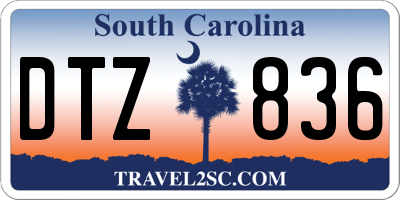 SC license plate DTZ836
