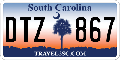 SC license plate DTZ867