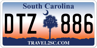 SC license plate DTZ886