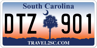SC license plate DTZ901