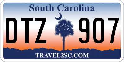 SC license plate DTZ907