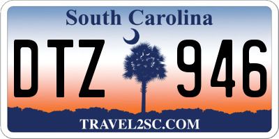 SC license plate DTZ946