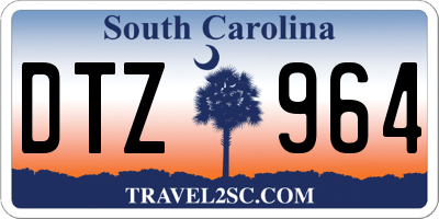 SC license plate DTZ964