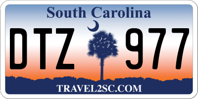SC license plate DTZ977