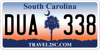 SC license plate DUA338