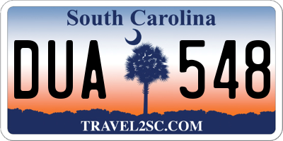 SC license plate DUA548