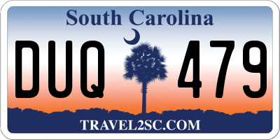 SC license plate DUQ479