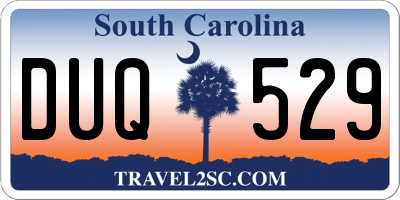 SC license plate DUQ529