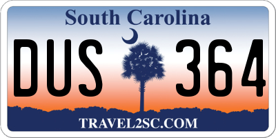 SC license plate DUS364