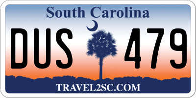 SC license plate DUS479