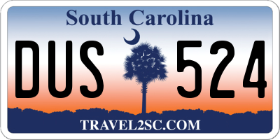 SC license plate DUS524