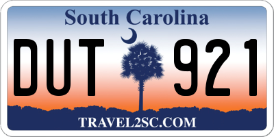 SC license plate DUT921