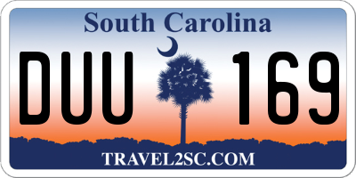 SC license plate DUU169