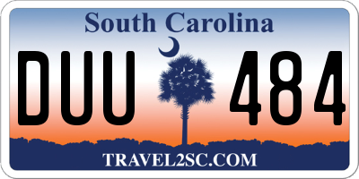 SC license plate DUU484